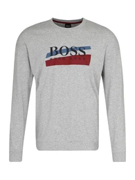 Loungewear-Shirt blau / grau / rot