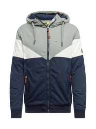 Jacke dunkelblau / hellgrau / weiß
