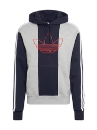 Sweatshirt ''''Off Court Trefoil'''' grau / dunkelblau