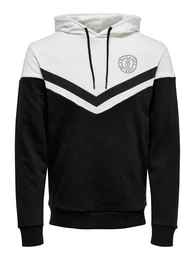 Sweatshirt ''''Wagner'''' schwarz / weiß