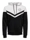 Only & Sons Sweatshirt ''''Wagner'''' schwarz / weiß