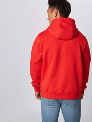 Nike Sportswear Sweatshirt 'Club Fleece' rot/weiß