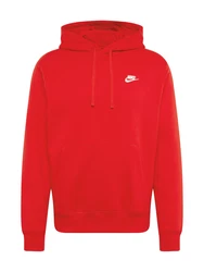 Nike Sportswear Sweatshirt 'Club Fleece' rot/weiß