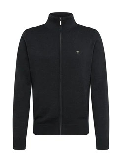 FYNCH-HATTON Strickjacke mit Reißverschluss schwarz