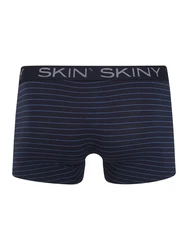 Skiny Boxershorts Retro Pants Herren Cotton Multipack Retro Boxer (2-St) nachtblau/himmelblau/wei
