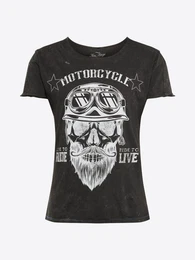 Shirt ''''MT BEARDED BIKDER'''' schwarz