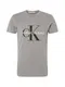 Calvin Klein Jeans Majica  siva / rna / bela
