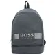 BOSS Rucksack dunkelgrau / silber