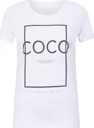 Tričko 'Fashion' černá / bílá