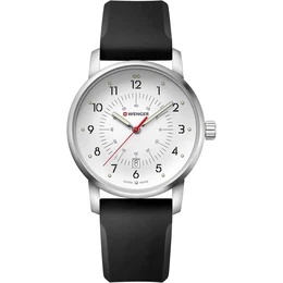 WENGER Uhr ''''Avenue'''' schwarz / silber / weiß