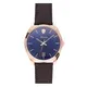 Scuderia Ferrari Uhr ''''Abetone'''' blau / dunkelbraun / gold