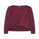 VERO MODA Halenka ''''VMSTANLY KNOT L/S TOP NOOS''''  vínově červená