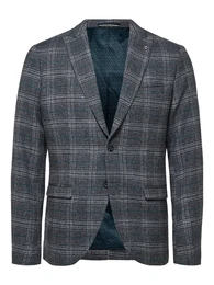 Slim Fit Blazer grau