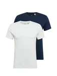 LEVI'S T-Shirt Slim 2 Pack Crewneck marine/weiß
