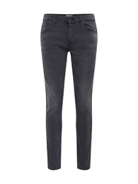 Jeans ''''LOOM SLIM TAPE BLACK PK 5415'''' black denim / rot