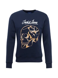 Sweatshirt ''''JORBEYOND SWEAT CREW NECK'''' navy / gelb / weiß