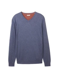 Pullover taubenblau