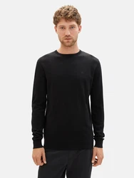 TOM TAILOR Pullover schwarz