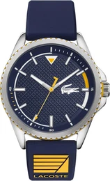 Uhr navy / gelbmeliert / silber / weiß
