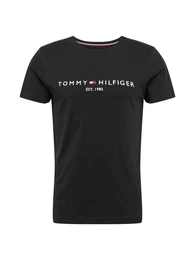 T-Shirt navy / schwarz / wei