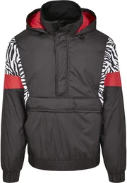 Jacke offwhite / schwarz / feuerrot