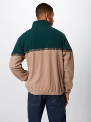 Iriedaily Pullover Monte Noe Dunkelgrün/Beige/Braun