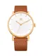 ADIDAS ORIGINALS Armbanduhr ''''District_L1'''' weiß / braun / gold