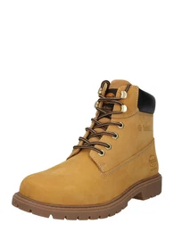 Schnürboots cognac / schwarz
