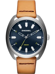 DIESEL Uhr FASTBAK, DZ1834 blau / braun / gelb / silber