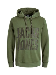 Hoodie dunkelgrau / hellgrün