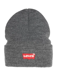 LEVI'S Mütze 'Red Batwing' dunkelgrau/rot/weiß