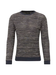 Pullover navy / braun