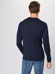 Lindbergh Rundhalspullover navy