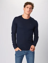 Lindbergh Rundhalspullover navy