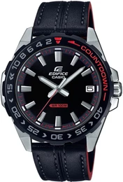 Uhr ''''EFV-120BL-1AVUEF'''' rot / schwarz / silber
