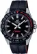 CASIO Uhr ''''EFV-120BL-1AVUEF'''' rot / schwarz / silber