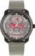 POLICE Quarzuhr ''''Bleder PL15714JSU.61'''' neonrot / dunkelgrau
