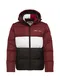Tommy Jeans Steppjacke ''''COLORBLOCK PUFFA DE'''' dunkelblau / burgunder / weiß