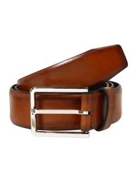 Gürtel ''''3.5CM BOMBED BELT'''' cognac