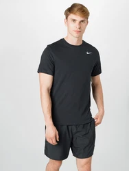 NIKE Sportshirt schwarz/weiß