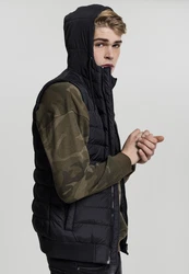 Urban Classics Weste Small Bubble Hooded Vest schwarz