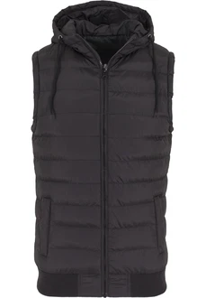 Urban Classics Weste Small Bubble Hooded Vest schwarz