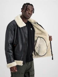 Alpha Industries Jacke 'B3 FL' schwarz
