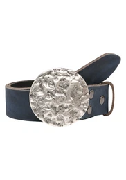 RETTUNGSRING by showroom 019 Ledergrtel blau