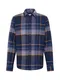 GAP Hemd ''''V-LS FLANNEL'''' navy / grau / orange