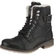 TOM TAILOR Winterstiefelette schwarz