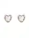 Ted Baker Náušnice 'HAN: CRYSTAL HEART EARRING'  stříbrná