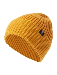 DENIM Beanie goldgelb