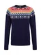 GAP Pullover ''''FAIRISLE YOKE CREW'''' navy / mischfarben