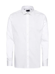 Hemd ''''SLHSLIMFREDDIE-CAMP SHIRT LS MIX B'''' weiß
